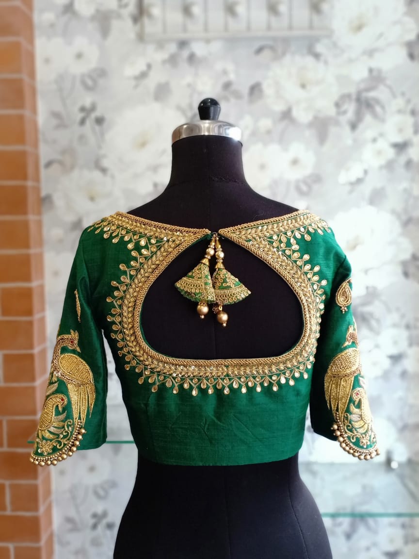 Emerald Green Blouse – Intish by Chintya